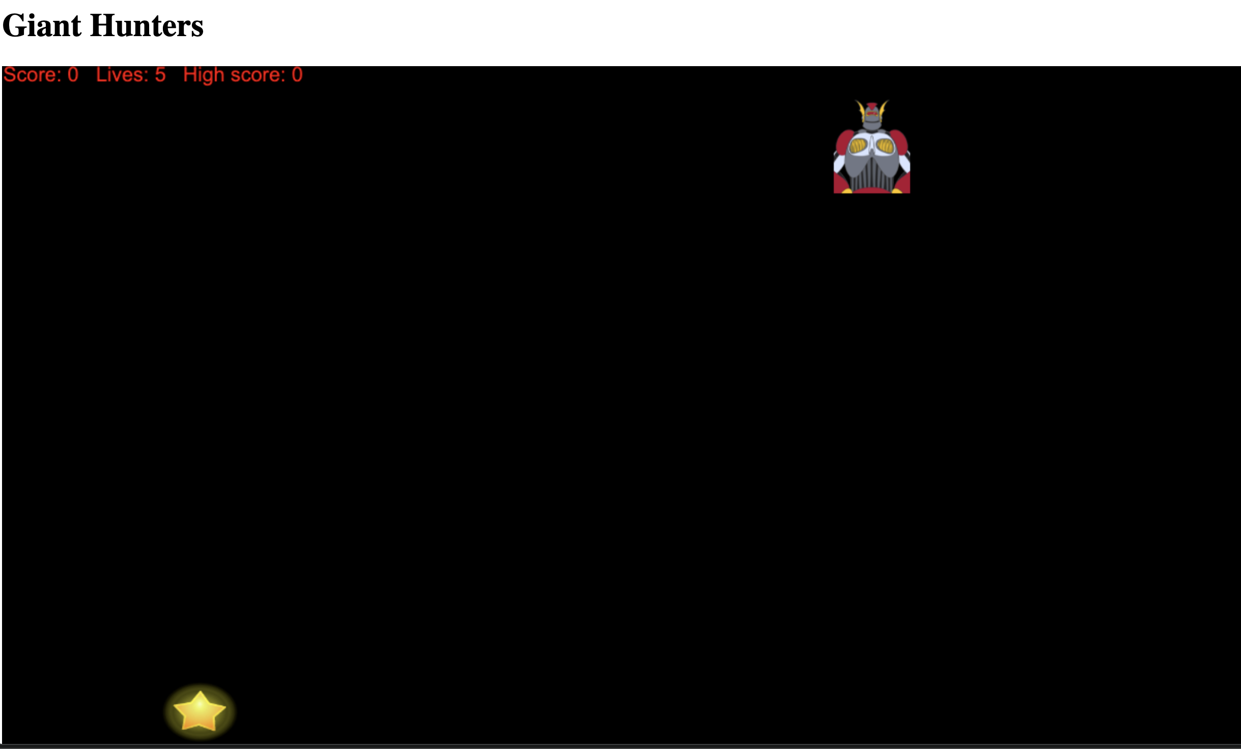 Games Project Screenshot